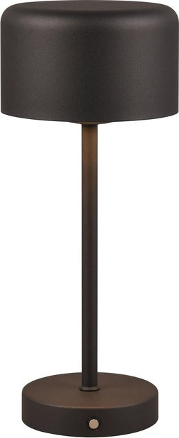 Reality LED-Tischleuchte Jeff mit Akku, Schwarz Matt, Höhe: 30 cm, Durchmesser: 12,6 cm - Bild 1