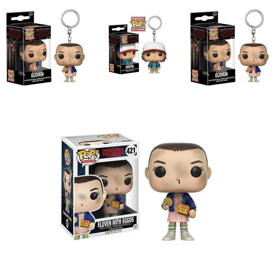 Funko Stranger Things Jonathan Joyce Schlüsselanhänger-Figur in Weiß und Multicolour mit Dekorationsbox - Bild 2
