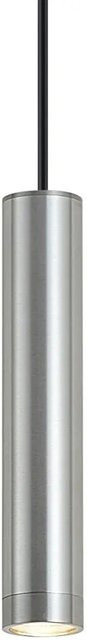 QAZQA Design Pendelleuchte Tuba in Gunmetal Grey, moderne Zylinder-Hängeleuchte aus Metall, GU10, dimmbar, IP44 - Bild 1