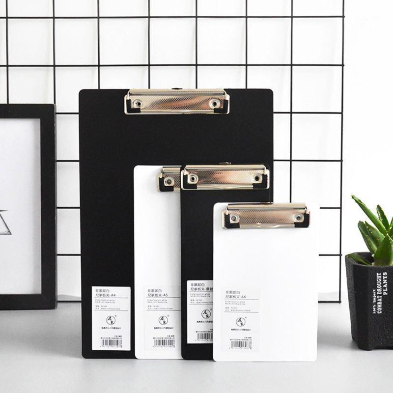 Yiran Furniture Klemmbrett aus PP-Kunststoff und Stahl in Schwarz für A4 A5 A6 Büro und Schule - Bild 2