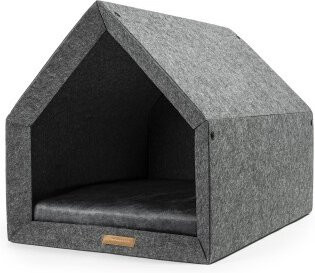 Rexproduct PetHome Hundehöhle in Dunkelgrau/Graphit/Nature, Größe M - Bild 1