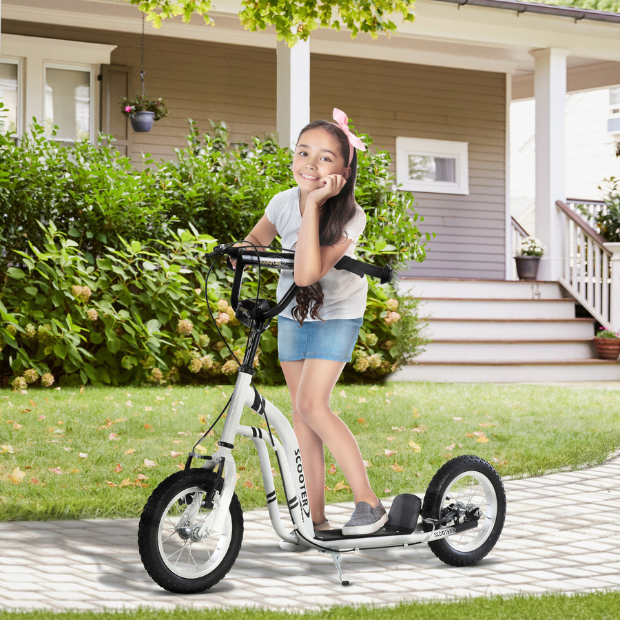 HOMCOM Kinderroller, Cityroller, Weiß, ab 5 Jahre - Bild 2