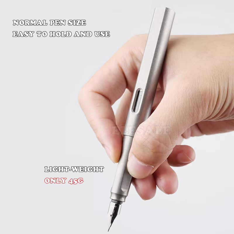 ELESESAFE 2-in-1 Titan TC4 Taktischer Brunnen Stift aus Metall für Business und Outdoor EDC - Bild 3