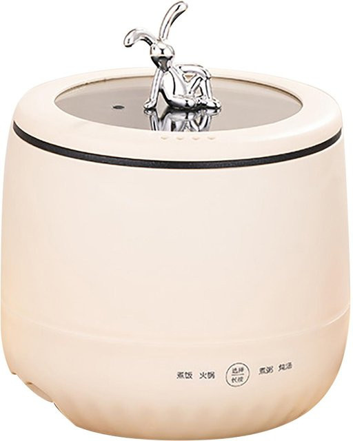 TOMTOP JMS Mini-Reiskocher, 1,8 l, intelligenter elektrischer Reiskocher für Getreidesuppe, Brei und Eintöpfe, beige, antihaftbeschichtet - Bild 1