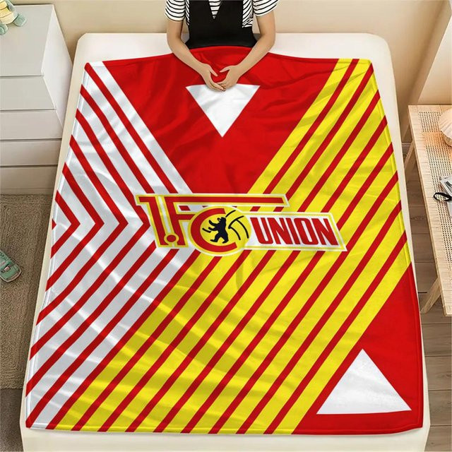 Flanellblanket 1. FC Union Berlin in Rot, B/B: 150 x 200 cm - Bild 1
