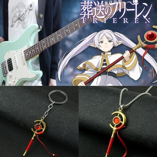 YUMEI Anime Frieren Cosplay Requisiten Anhänger, Zauberstab, Schlüsselbund Spielzeug - Bild 1
