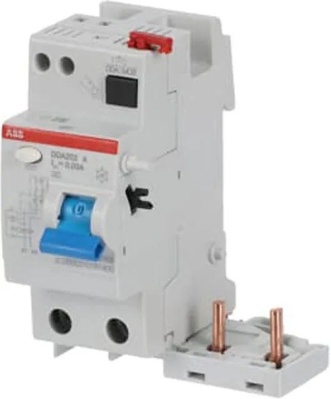 ABB DDA202 A-40/0,03 FI-Block RCD 2-polig 40A 0,03A 230V in Weiß - Bild 2