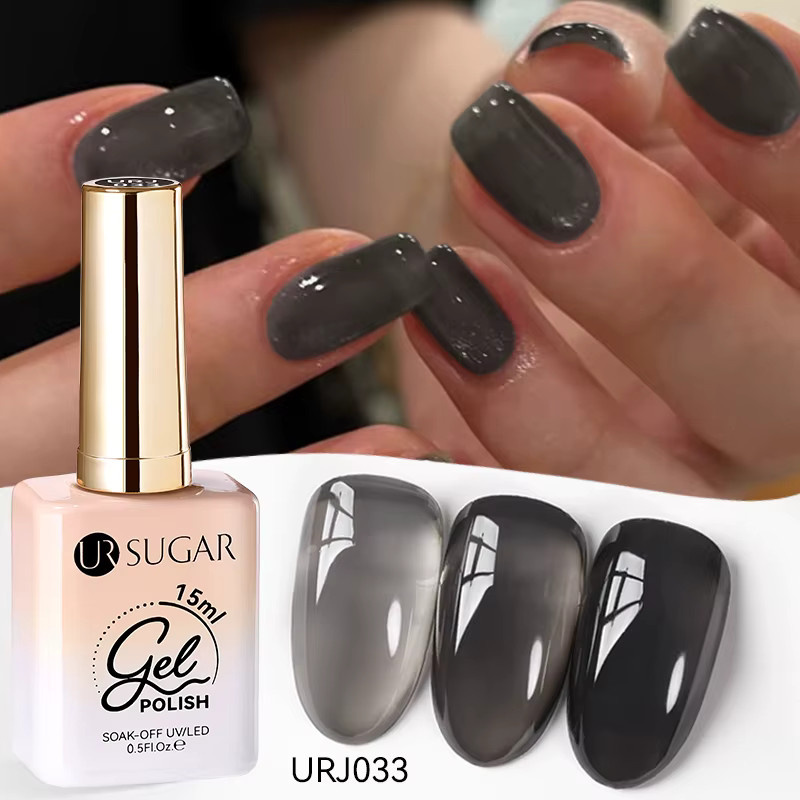 UR SUGAR Jelly Gel Nagellack, Schwarz, 15 ml - Bild 2
