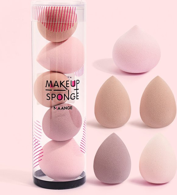 MAANGE Make-up-Schwamm-Set, 5-teilig, Pink, Unisex - Bild 1