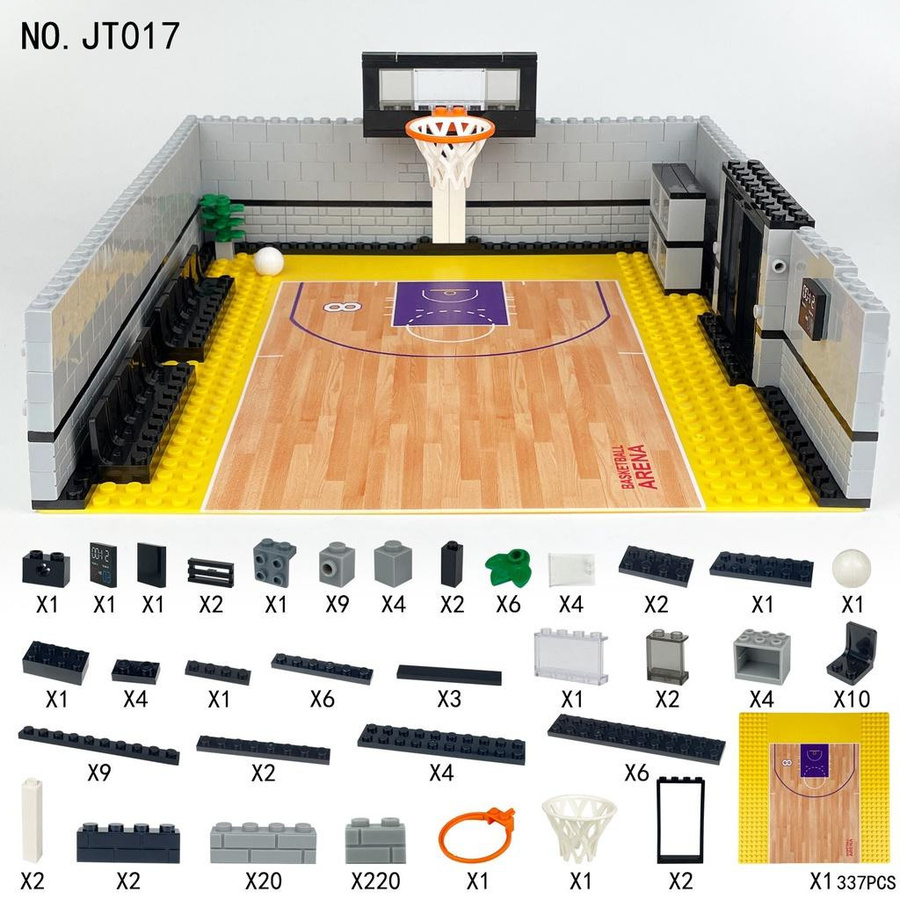 Affenmann Basketball-Szene Bausteine Lernspielzeug Bunt / Mehrfarbig 6-12 Jahre - Bild 2