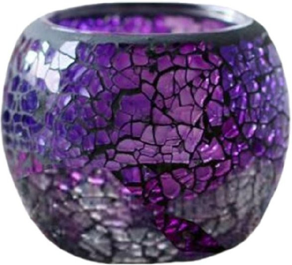 Hitzebeständiger Glas Kerzenständer Titanium in Blau und Transparent für deine Tischdekoration und Hochzeitsfeier - Bild 1