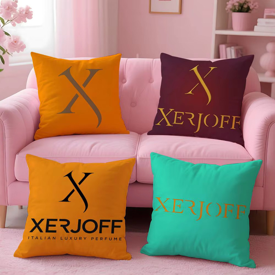 Xerjoff Kissenbezug-Set 4-teilig in Weiß mit Grafik-Design zur dekorativen Heimdekoration - Bild 2