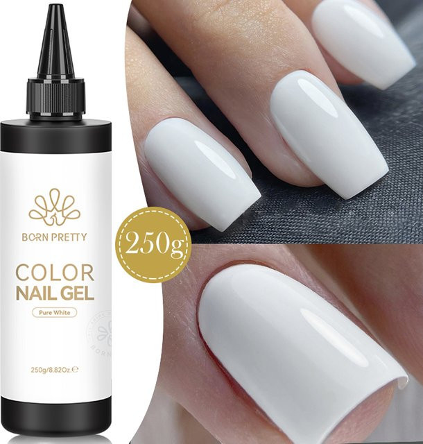 BORN PRETTY Gel-Nagellack, schwarz-weiß, glänzend, 250 g - Bild 1
