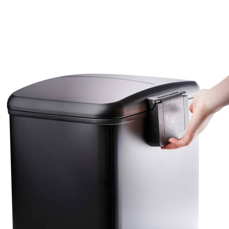 Dirt Devil Treteimer mit Soft-Close in Schwarz, 2 x 12 L, B/H/T: 37,5 x 51,3 x 34,8 cm - Bild 7