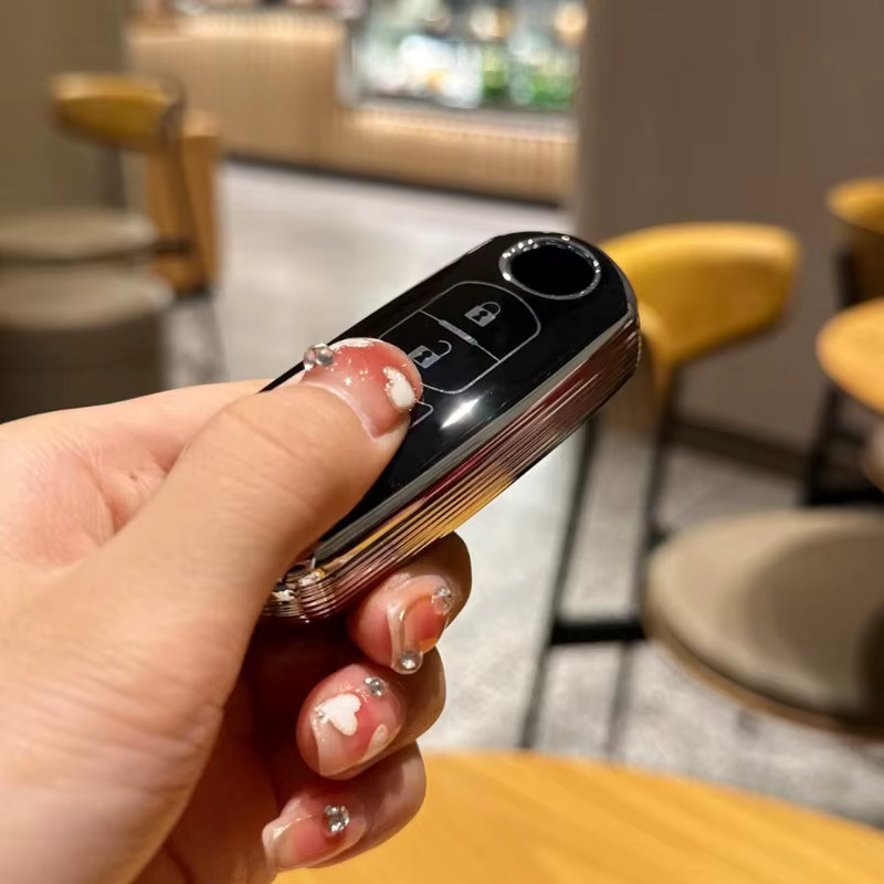 Ritimsso TPU Schlüsselhülle für Mazda 2 3 6 Atenza Axela Demio CX-5 CX-3 CX-7 CX-9 in Schwarz - Bild 3