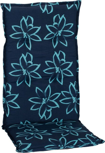 Beo Hochlehner-Saumauflage Bunde Blume in Blau, B/H: 50 x 118 cm - Bild 1