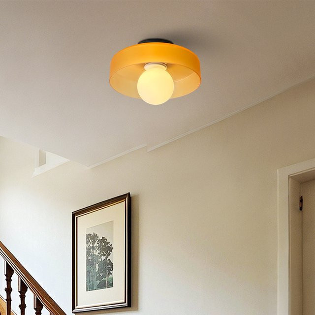 ZCTOP Nordische Vintage LED-Deckenleuchte aus Glas und Metall in Transparent mit warmweißem Licht - Bild 1