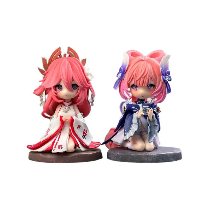 Bandai Anime Figur Yae Miko und Kokomi Chibi Version aus PVC in Multicolor, Höhe: 13,5 cm - Bild 2