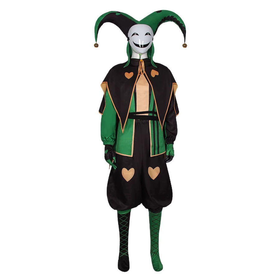 BOOCRE Anime The Freak Circus Harlequin Cosplay Kostüm, Clown, Set - Bild 6