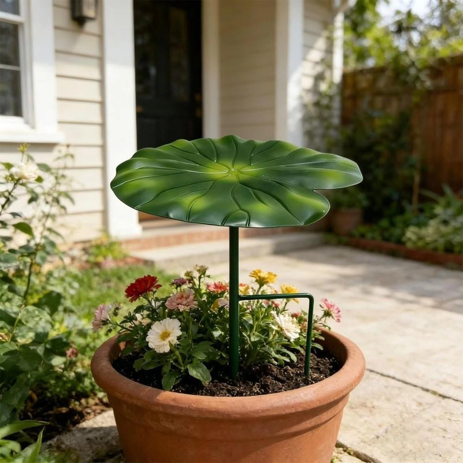 BooPai Pflanzen-Schirm aus Eisen in Grün als Rankhilfe für Garten, Terrasse und Balkon - Bild 5