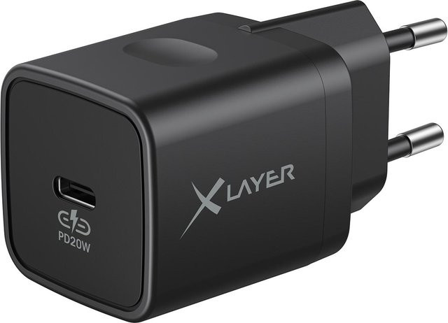 XLayer USB Typ C Ladegerät mit 20W PD in Schwarz - Bild 1