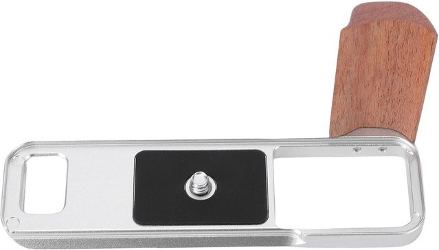 ZuiyouPet1 L-Halterung Kamera Handgriff aus Aluminiumlegierung und Holz für X E5 in Silber - Bild 1