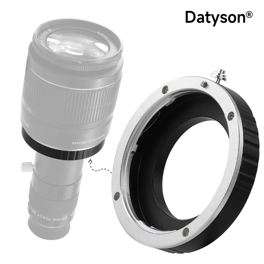 Datyson Canon EF auf M42/M48 Teleskop Adapterring aus Metall für astronomisches Zubehör - Bild 3