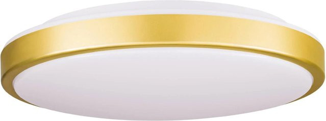 Eglo LED-Deckenleuchte Lezuza in Weiß und Messing, Durchmesser: 43 cm - Bild 1