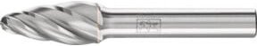 PFERD Hartmetall Hochleistungsfrässtift ALU Rundbogen RBF Farbe Silber Durchmesser: 12 mm, Länge: 25 mm, Schaft-Ø: 8 mm für Alu und NE Metalle - Bild 1