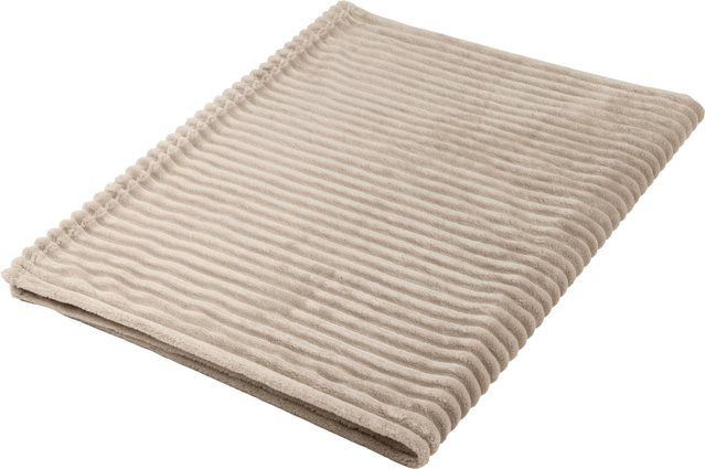 LIVARNO Kuscheldecke Beige, B/H: 130 x 170 cm, flauschig und pflegeleicht - Bild 1