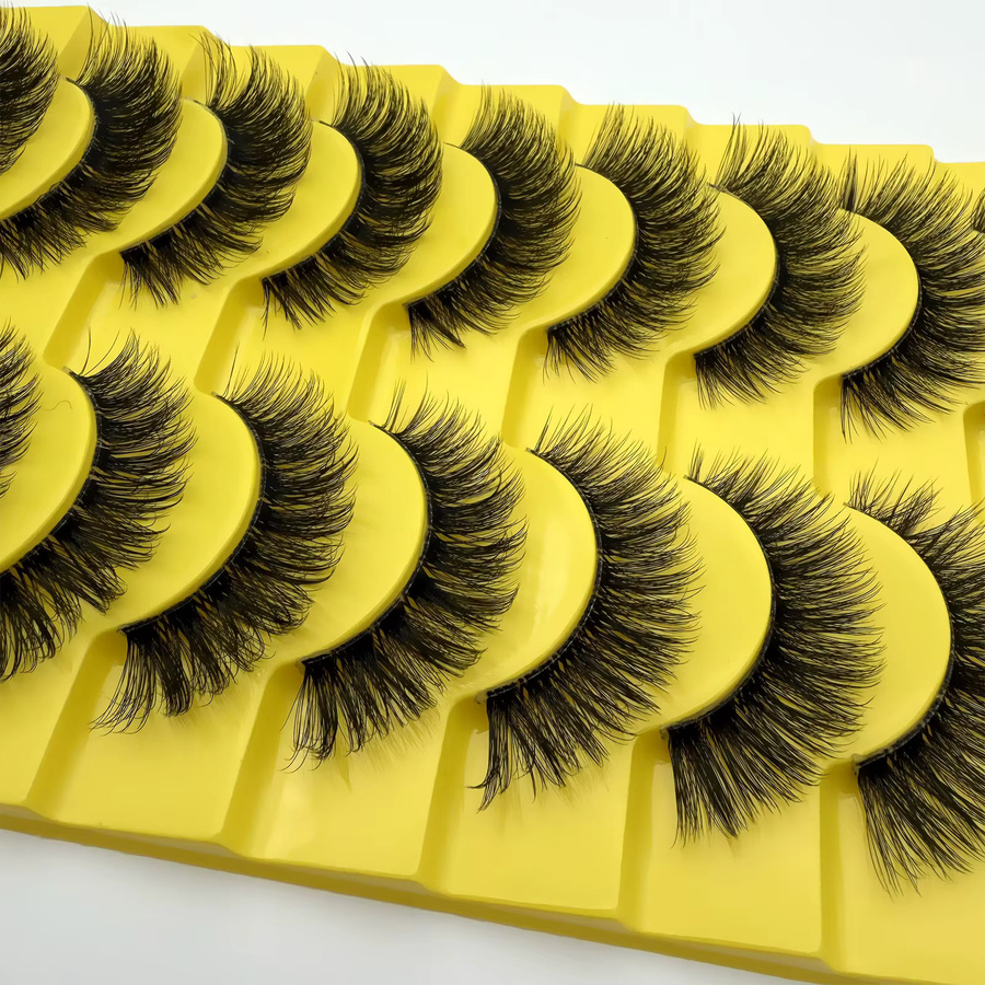 JIEFUXIN Künstliche Wimpern, 10 Paar, Black, Natürlich - Bild 2