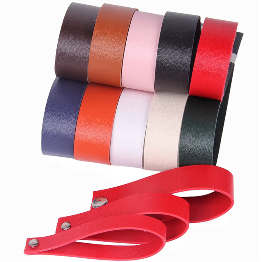 Kunstleder-Schmuckschnur, bunt, 2 Meter, 10–25 mm, Unisex - Bild 2
