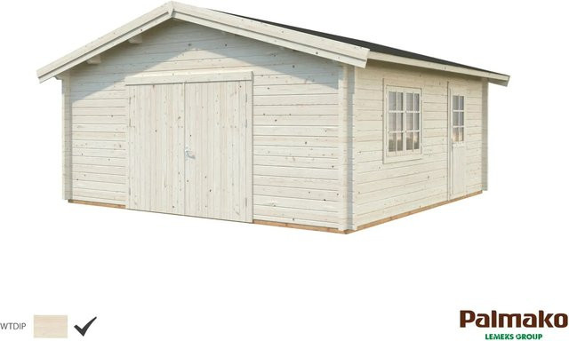Palmako Holzgarage Roger aus Fichte mit Holztor, Farbe: transparent, B/T: 540 x 540 cm - Bild 1