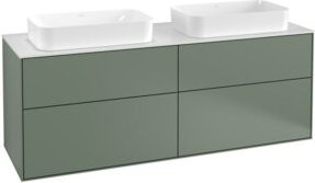 Villeroy & Boch Waschtischunterschrank Finion mit Wandbeleuchtung und integrierter Beleuchtung, Weiß lackiert, B: 160 cm, T: 60,3 cm - Bild 1
