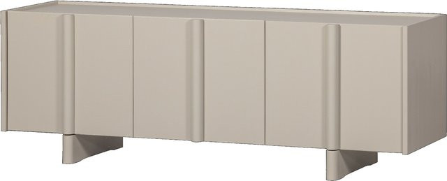 Lowboard MOUTIQUE LILOU aus Massivholz Kiefer in Braun, B/T/H: 152 x 46 x 53 cm - Bild 1