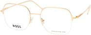 BOSS BOSS 1868 Korrektionsbrille, Halbrand, quadratisch, Gold, Damen, Metall - Bild 1