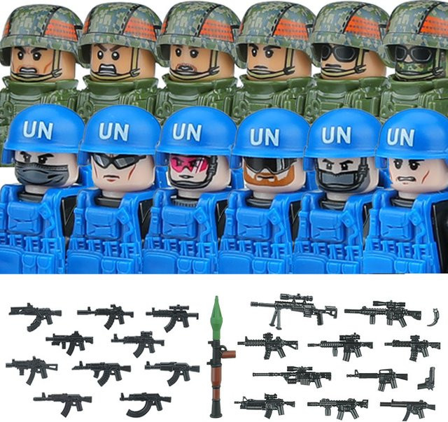 Brangdy SWAT Commando Special Forces Bausteine Polizei und Militär Spielzeug Set, Mehrfarbig - Bild 1