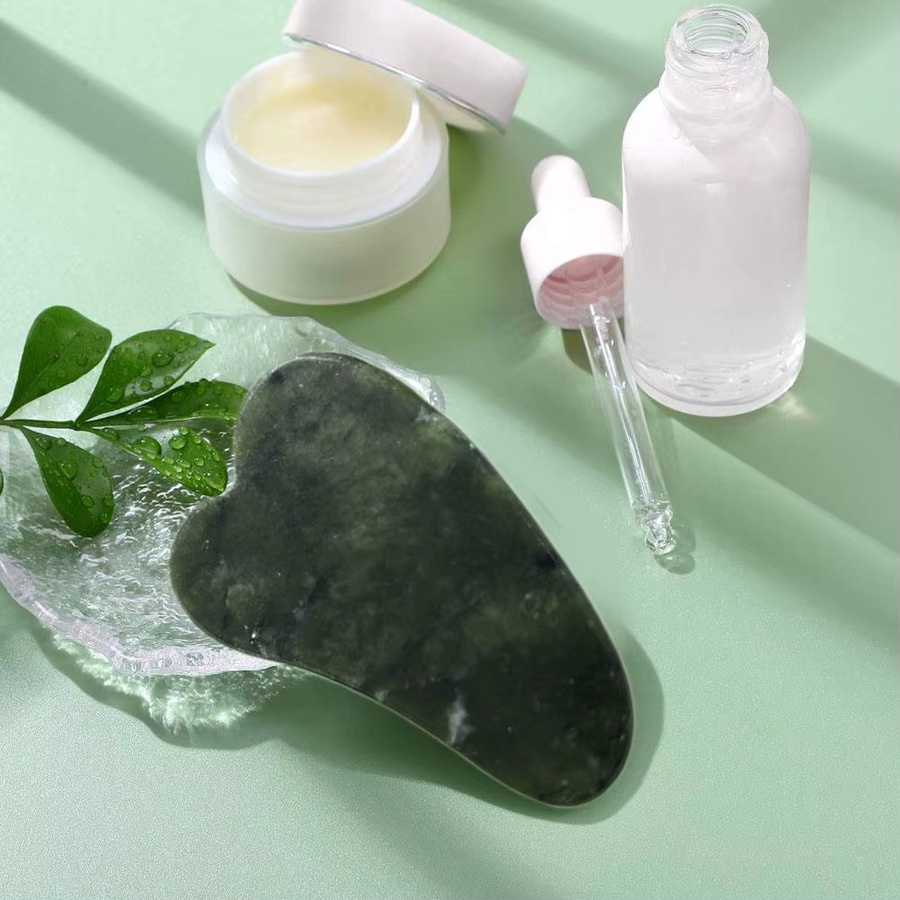 eelhoe Jade Gua Sha Gesichtswerkzeug, Unisex, für Gesicht und Körper - Bild 4