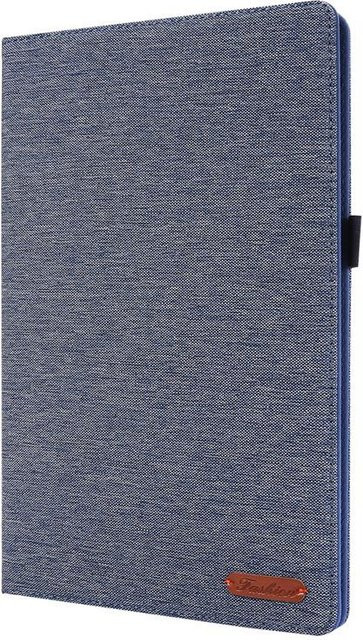 Samsung Galaxy Tab A 10.1 Hülle SM-T510 T515 Flip-Hülle mit Stoffoberfläche und TPU in Schwarz, Rot, Grau oder Blau - Bild 1