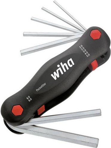 Wiha PocketStar Multitool Schwarz mit 9 Funktionen und Sechskant-Bit 2-8 mm - Bild 1