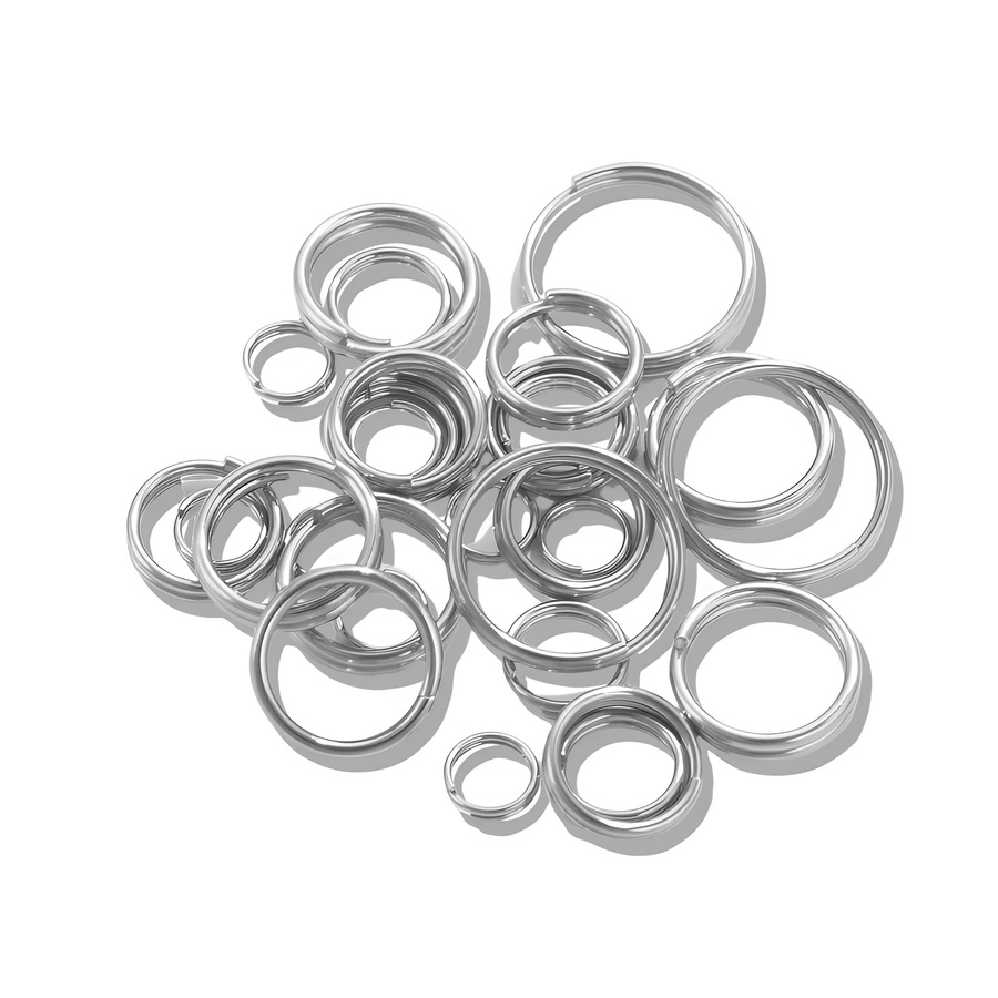 Schlüsselanhänger-Verbinder Edelstahl, Silber - Bild 2