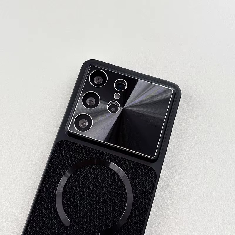 Luxuriöse matte kabellose Ladehülle für Samsung Galaxy S22 S23 S24 S25 S26 Ultra mit Anti-Sturz- und Stoßdämpfungsfunktion in Blau - Bild 3
