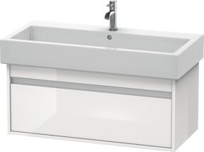 Duravit Waschtischunterschrank Ketho, Wandhängend, Weiß Hochglanz, 1 Auszug, B: 95 cm, T: 44 cm, H: 41 cm - Bild 1