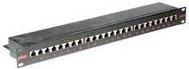 ROLINE CAT 6 Patchpanel 24 Port geschirmt Schwarz B/H: 48,3 x 4,4 cm - Bild 1
