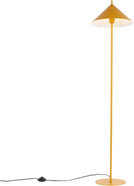 QAZQA Design-Stehleuchte Triangolo in Gelb aus Stahl, dimmbar, E27, Höhe: 150 cm - Bild 1