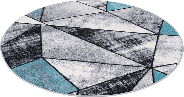 Pergamon Designer Teppich Brilliant Magic Blau Rund Durchmesser: 160 cm - Bild 1