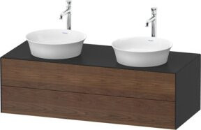 Duravit Waschtischunterschrank White Tulip in Weiß Matt, B/T/H: 130 x 55 x 40,8 cm - Bild 1