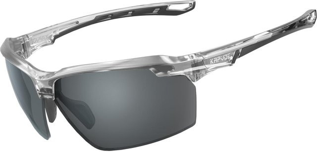 Kapvoe Sportsonnenbrille, Herren, Vollrand, Kunststoff, transparent, polarisiert - Bild 1