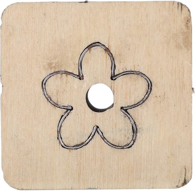 GoolRC Blumenförmige Lederstanzform aus Carbonstahl in Silber für dein Lederhandwerk und Bastelprojekte - Bild 1
