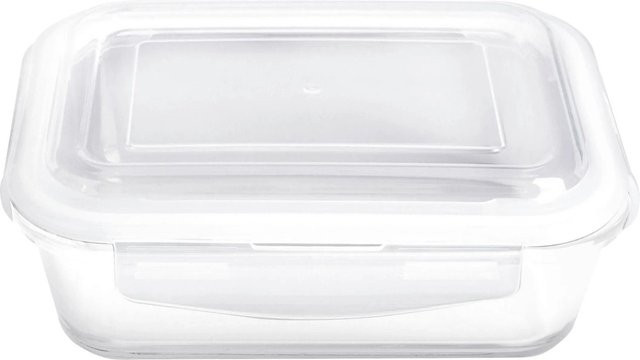 Mömax Frischhaltedose Fresh aus Glas, transparent, 850 ml, luftdicht verschließbar, mikrowellen- und gefriersicher - Bild 1